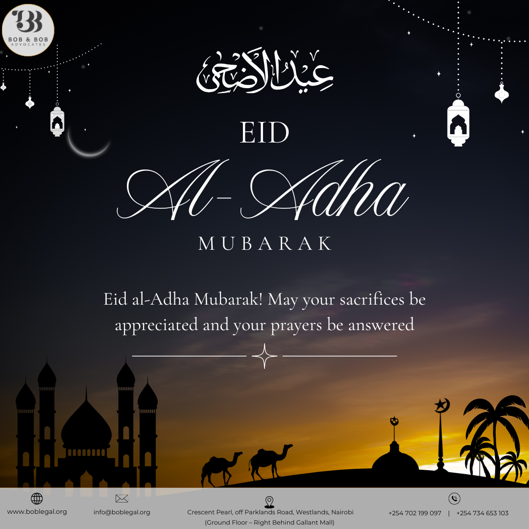 Eid Al-Adha Mubarak by Bob & Bob Advocates